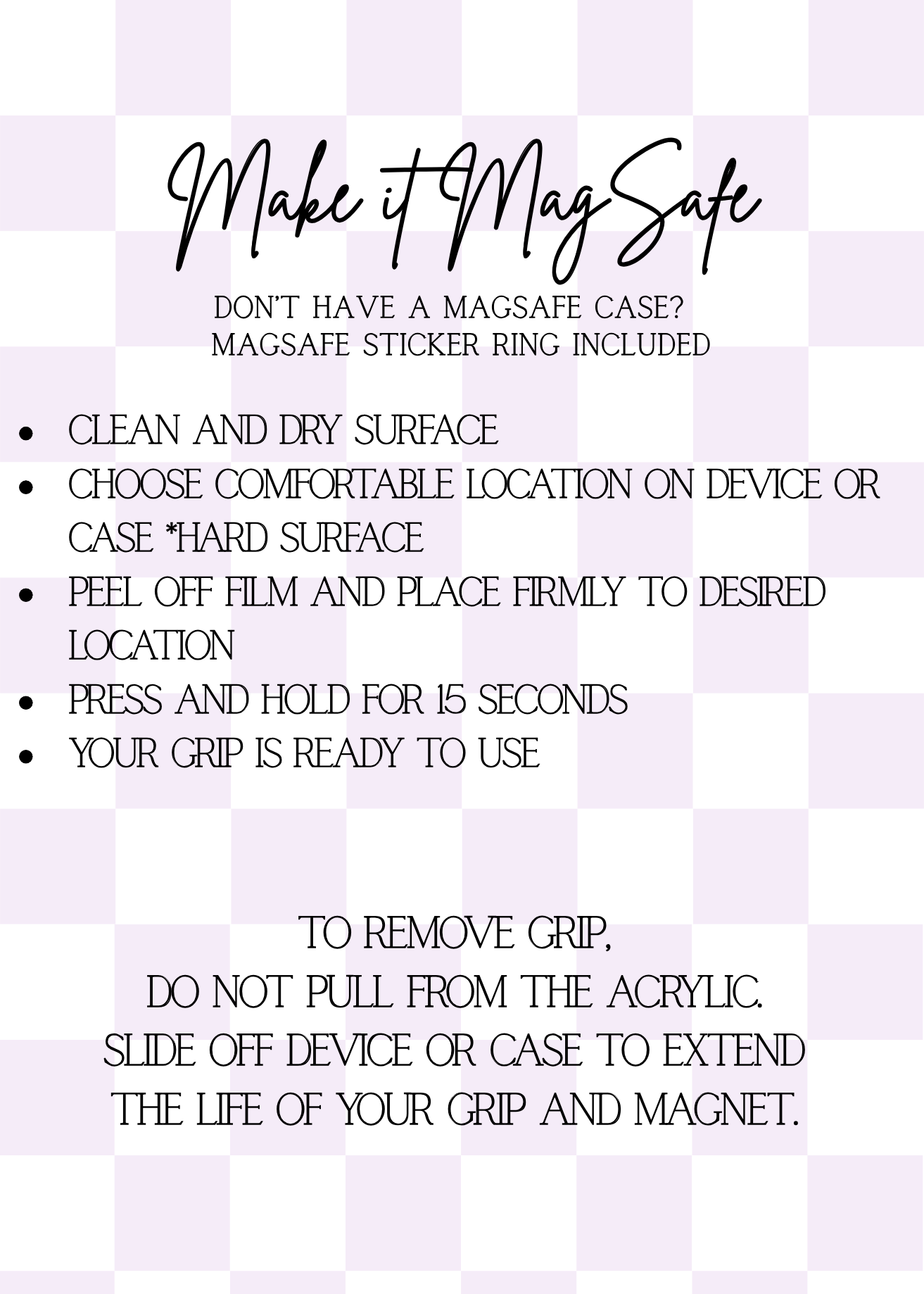 I'm Literally Just a Girl Who Loves to Read Magnetic Grip