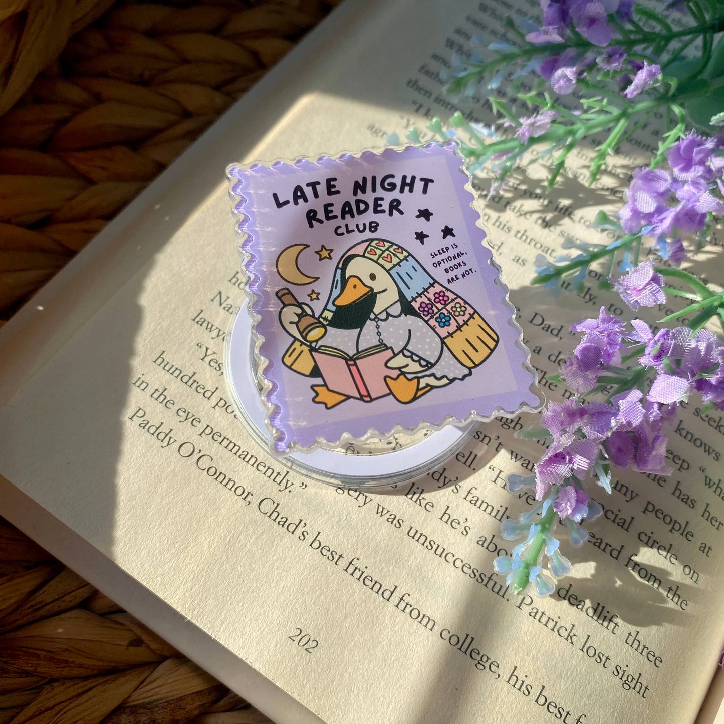 Goose Night Reader MagSafe Magnetic Phone Kindle Tablet Grip: No Branding