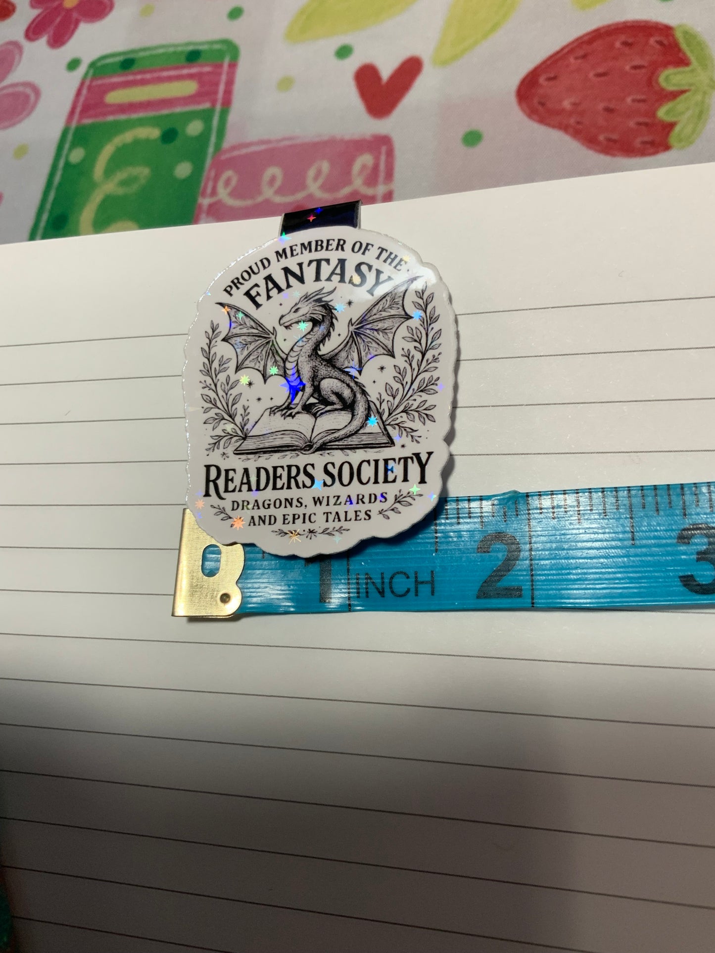 Fantasy Readers Society Magnetic Bookmark