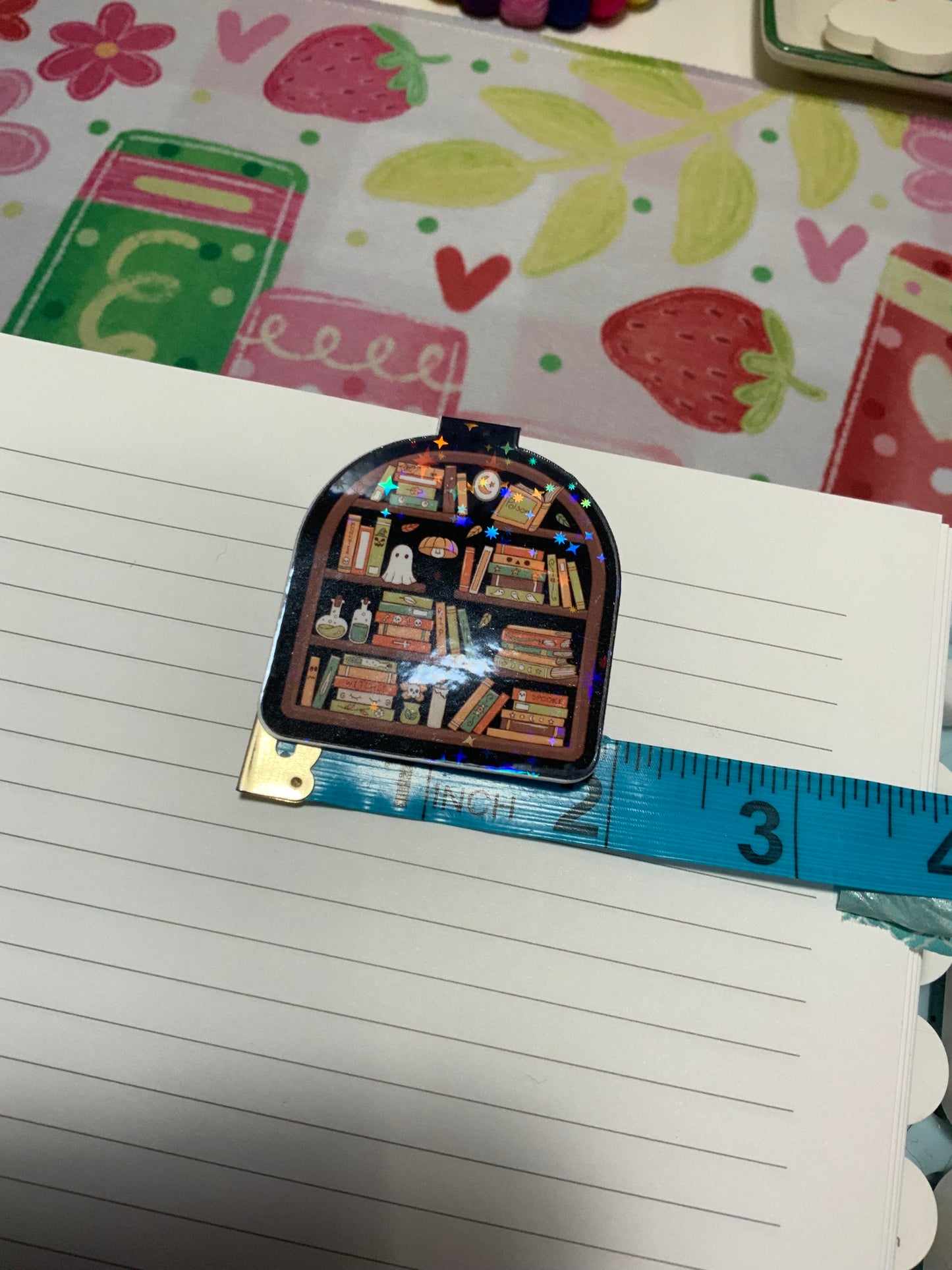 Ghost Bookshelf Magnetic Bookmark