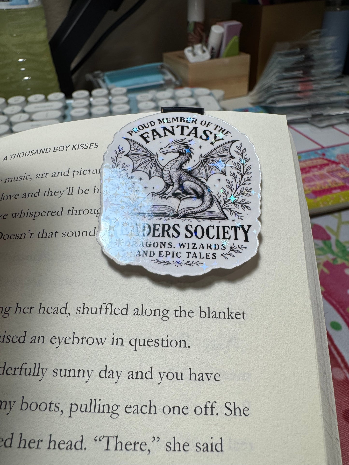 Fantasy Readers Society Magnetic Bookmark