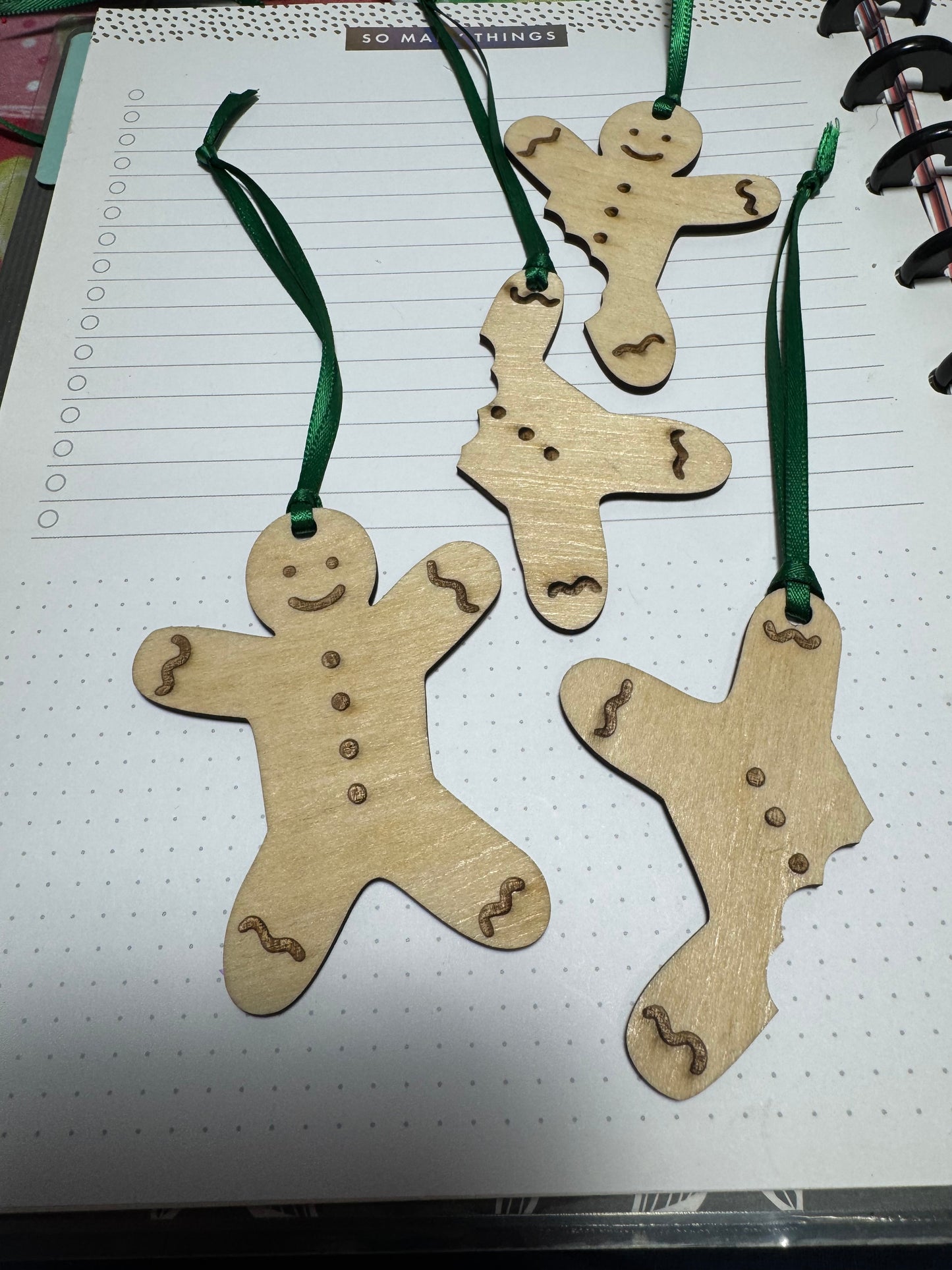 Gingerbread ornament set