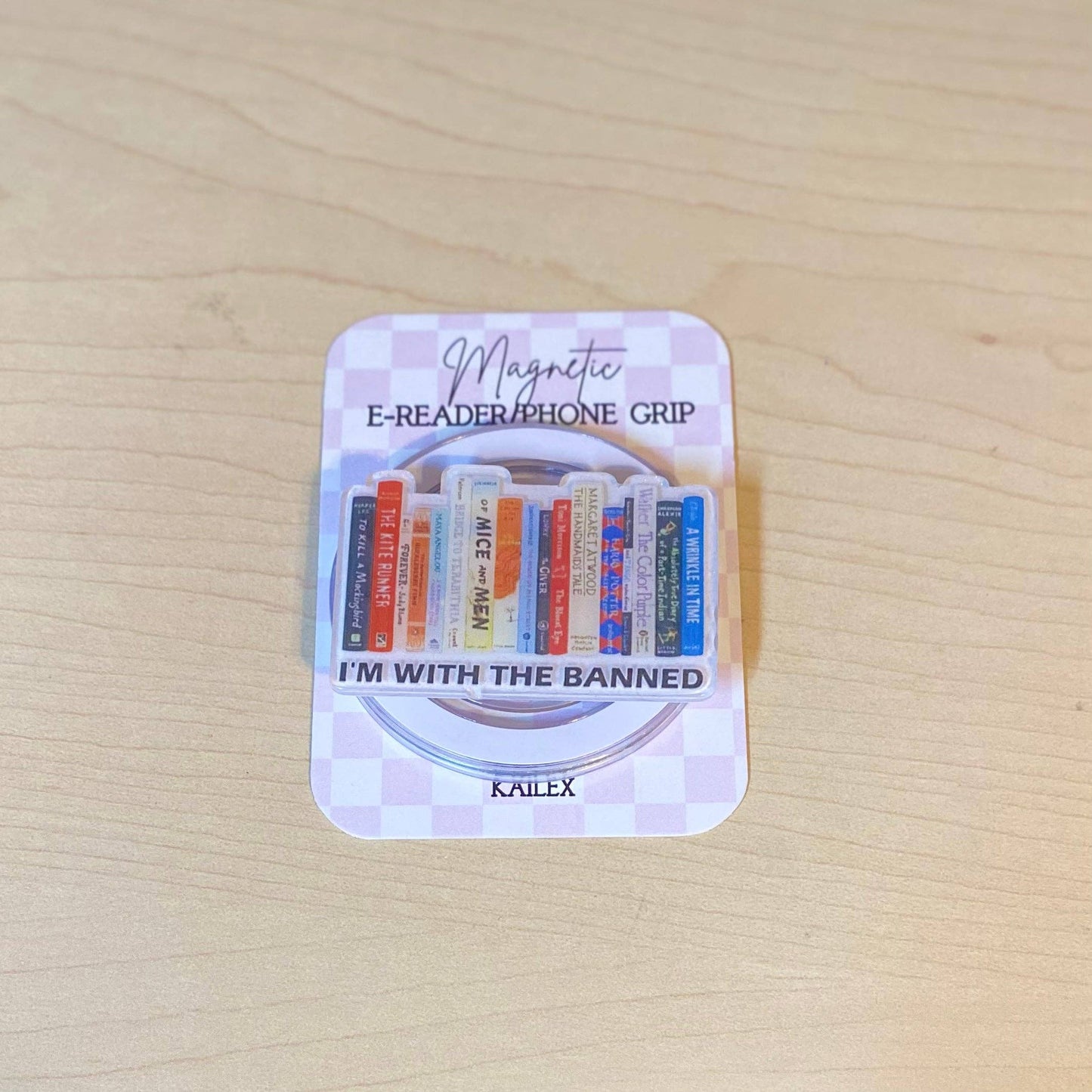 I'm With The Banned Magnetic E-Reader/Phone Grip: Magnetic