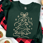 Minimalist Christmas Tree Crewneck – Cozy Holiday Sweatshirt