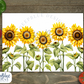 Sunflowers Glass Cutting Board