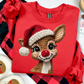Cozy Reindeer Christmas Sweatshirt – Faux Knit Design