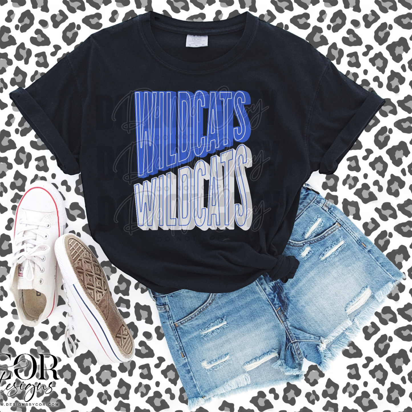 WILDCATS Stacked - T-Shirt