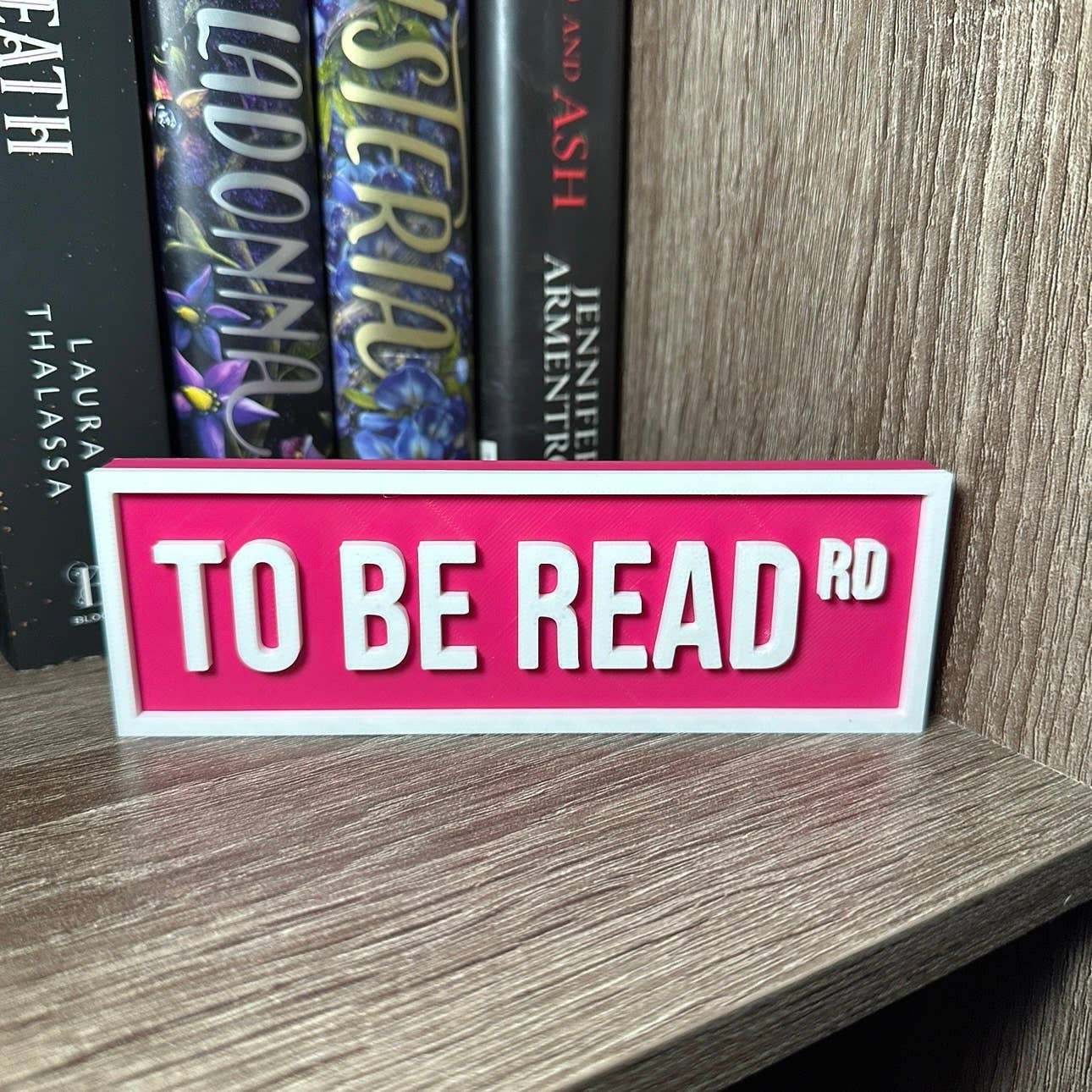 To Be Read Street Sign | Bookshelf Decor: Sky Blue