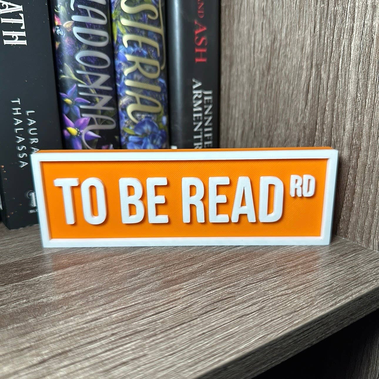 To Be Read Street Sign | Bookshelf Decor: Sky Blue