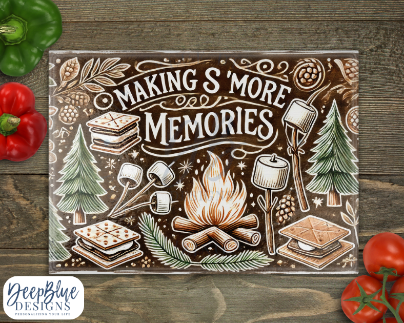 Making S'more Memories Glass Cutting Board