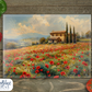 Villa Poppy Fields Glass Cutting Board