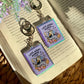 Late Night Reader Club Bookish Iridescent Acrylic Keychain
