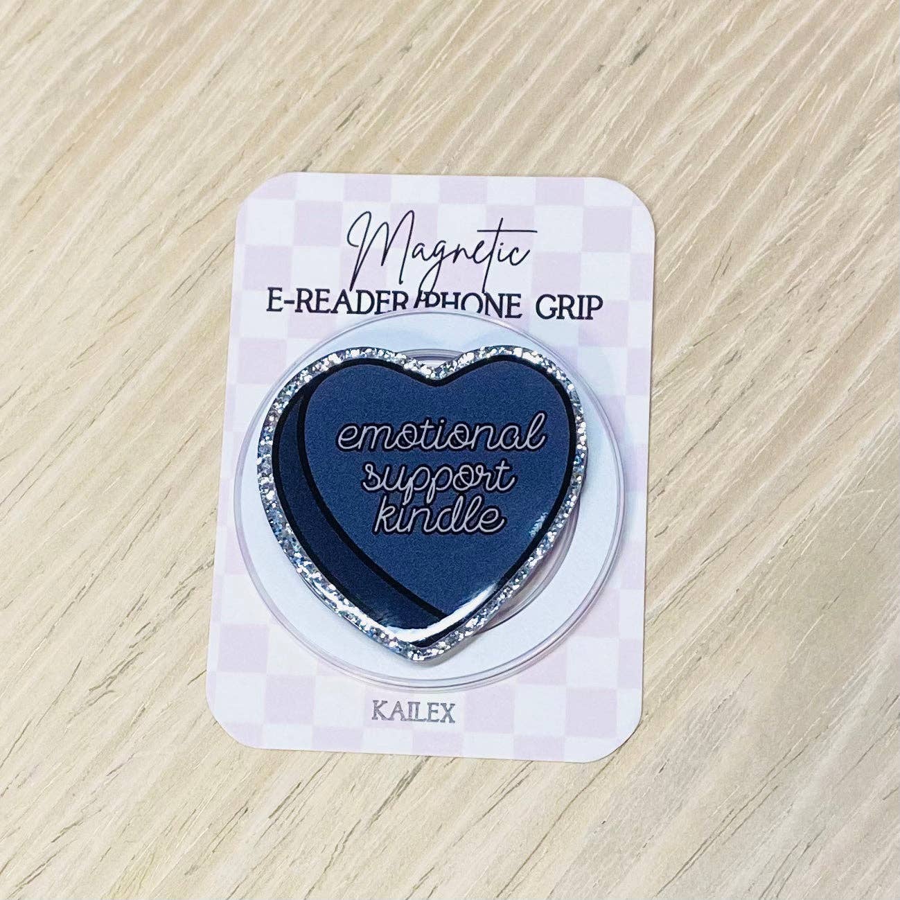 Emotional Support Kindle Magnetic E-Reader/Phone Grip: Magnetic