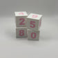 Book Counter Sign with Numbers : Light Blue Stand w/ White Blocks