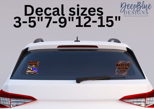 Karter Racing Car Decal