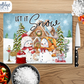 Let it Snow Glass Cutting Board