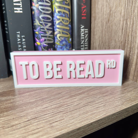 To Be Read Street Sign | Bookshelf Decor