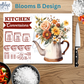 Blooms Kitchen Conversion Glass Cutting Board