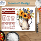 Blooms Kitchen Conversion Glass Cutting Board