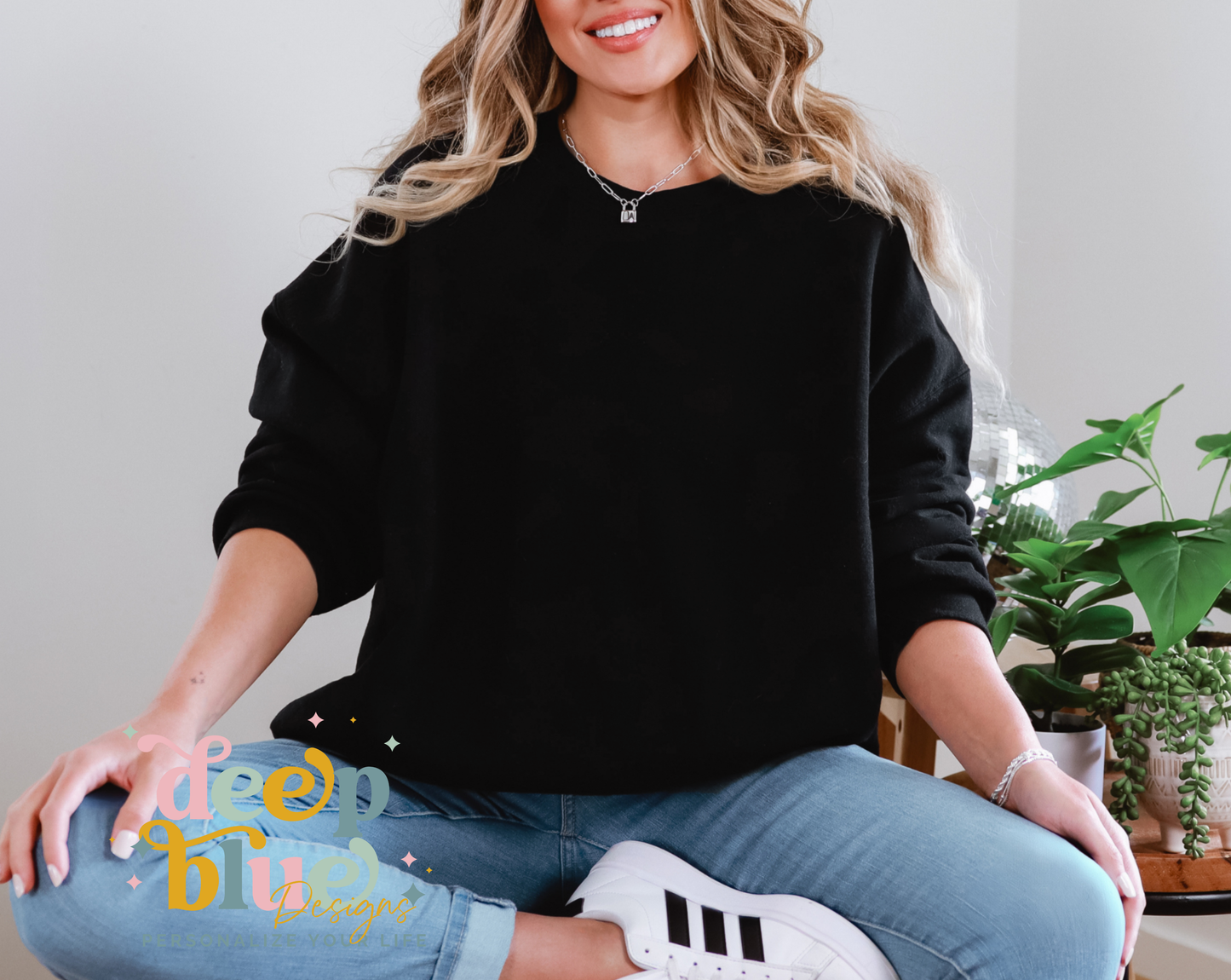 Pastel Snowman Faux Embroidery Sweatshirt