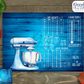 Dark Blue measurement Glass Cutting Board