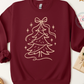 Minimalist Christmas Tree Crewneck – Cozy Holiday Sweatshirt