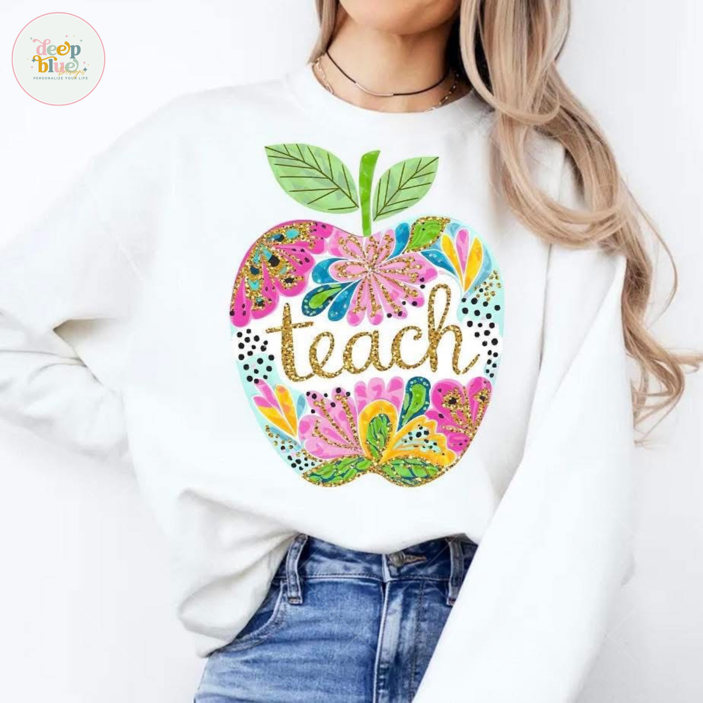 Glitter Teach - Sweatshirt