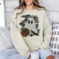 Floral Ghost - Sequin Patch - Sweatshirt