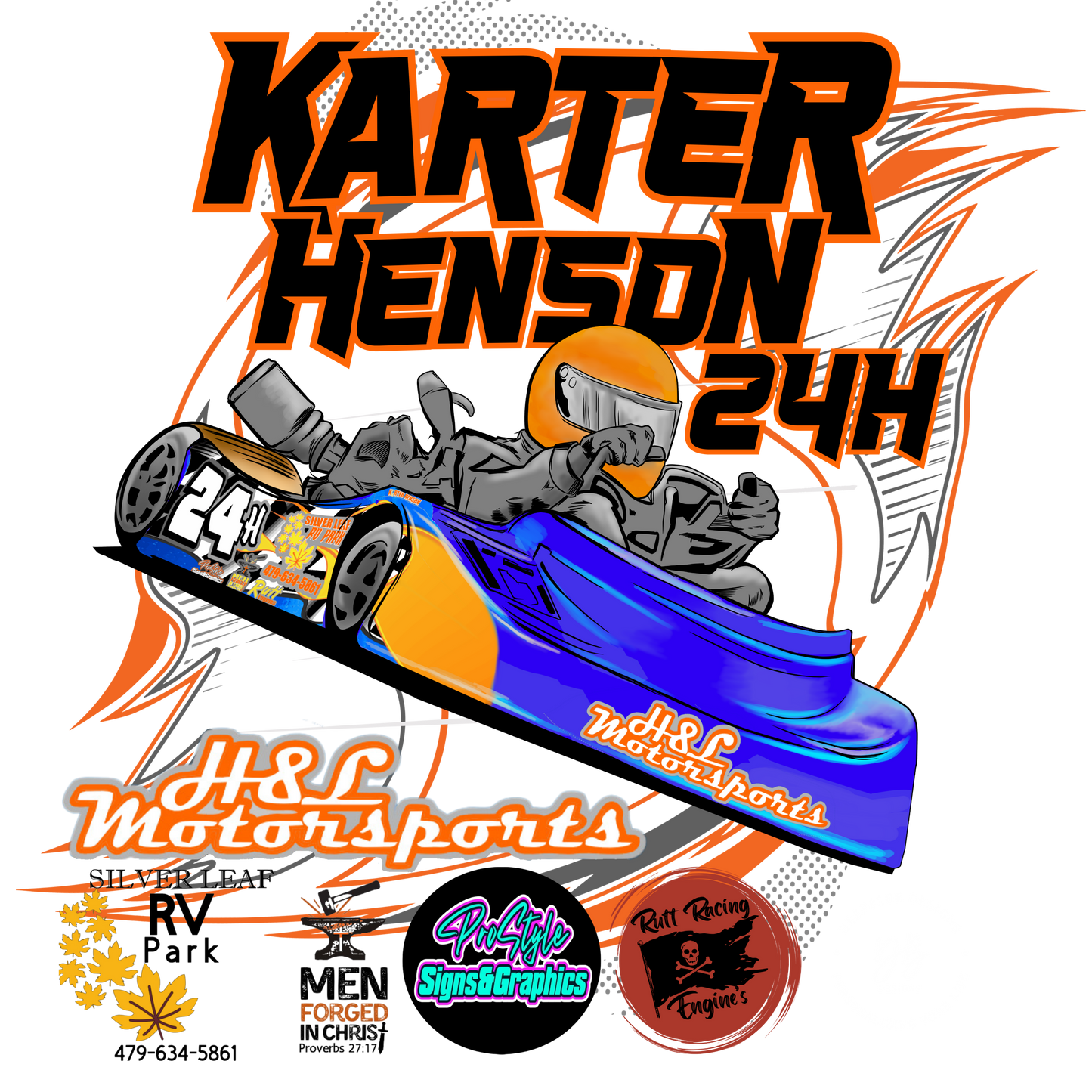 Karter Racing Car Decal