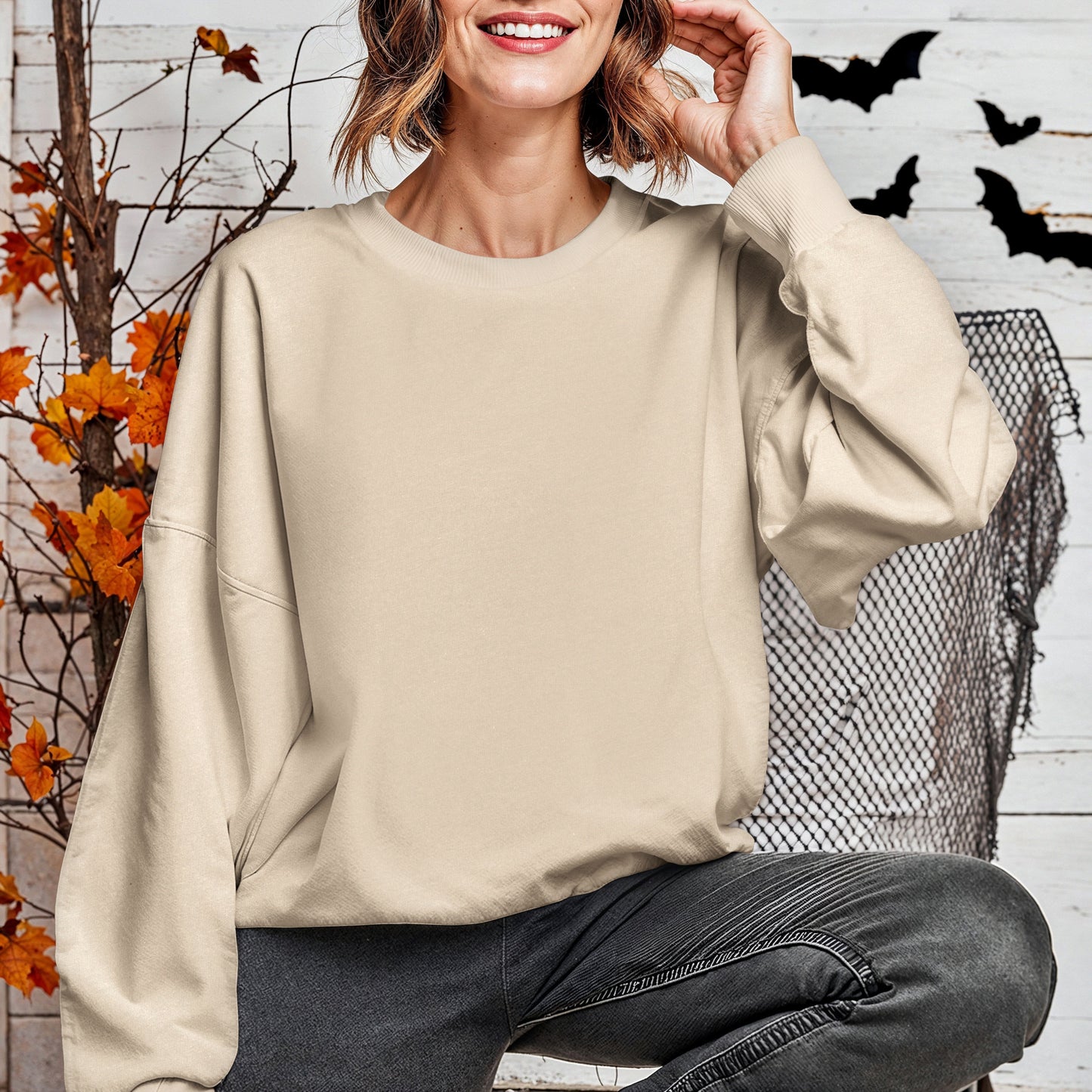 Trick or treat coquette sweatshirt