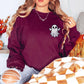 Sequin ghost pocket sweatshirt