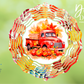Red Truck Fall Wind Spinner