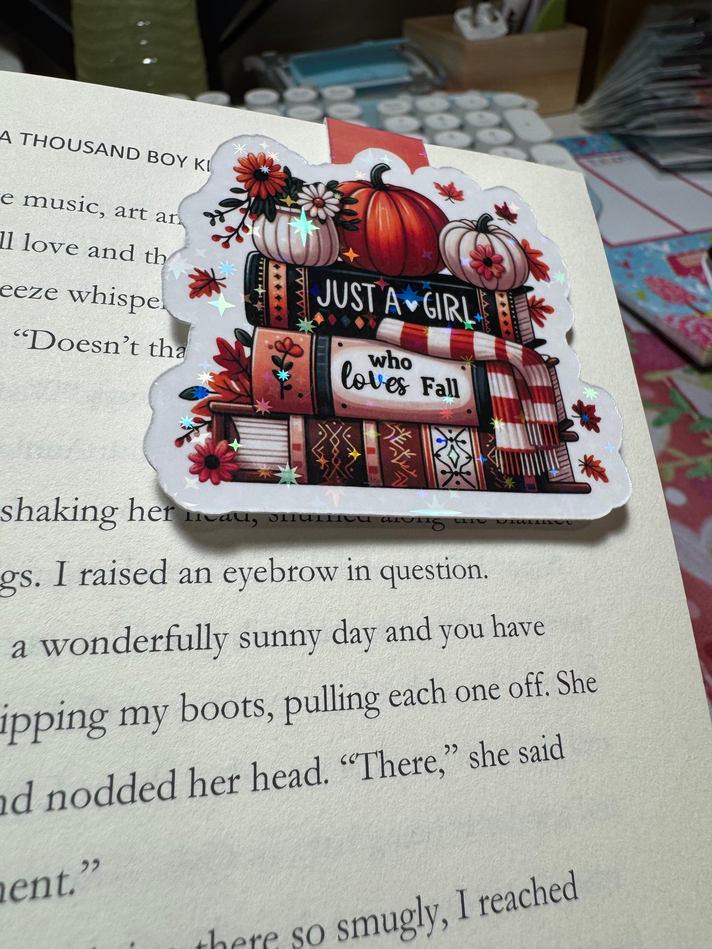 Just a girl who loves fall Magnetic Bookmark