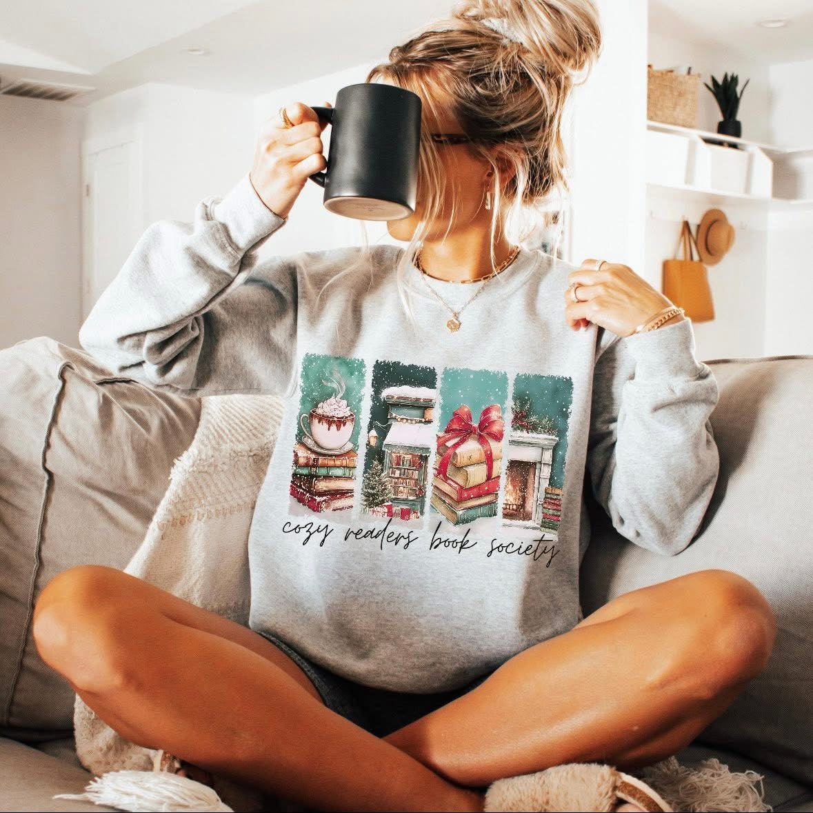 Cozy Readers Book Society Sweatshirt