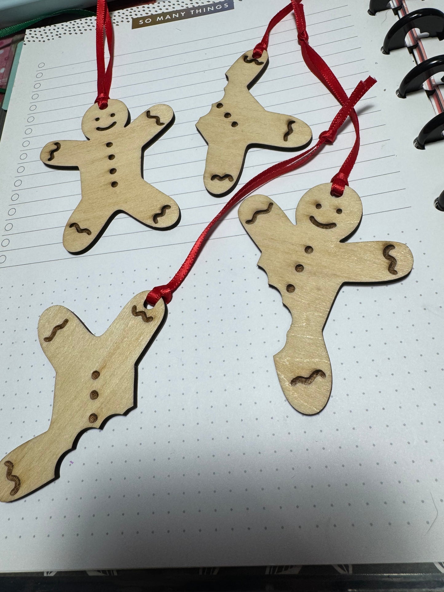 Gingerbread ornament set