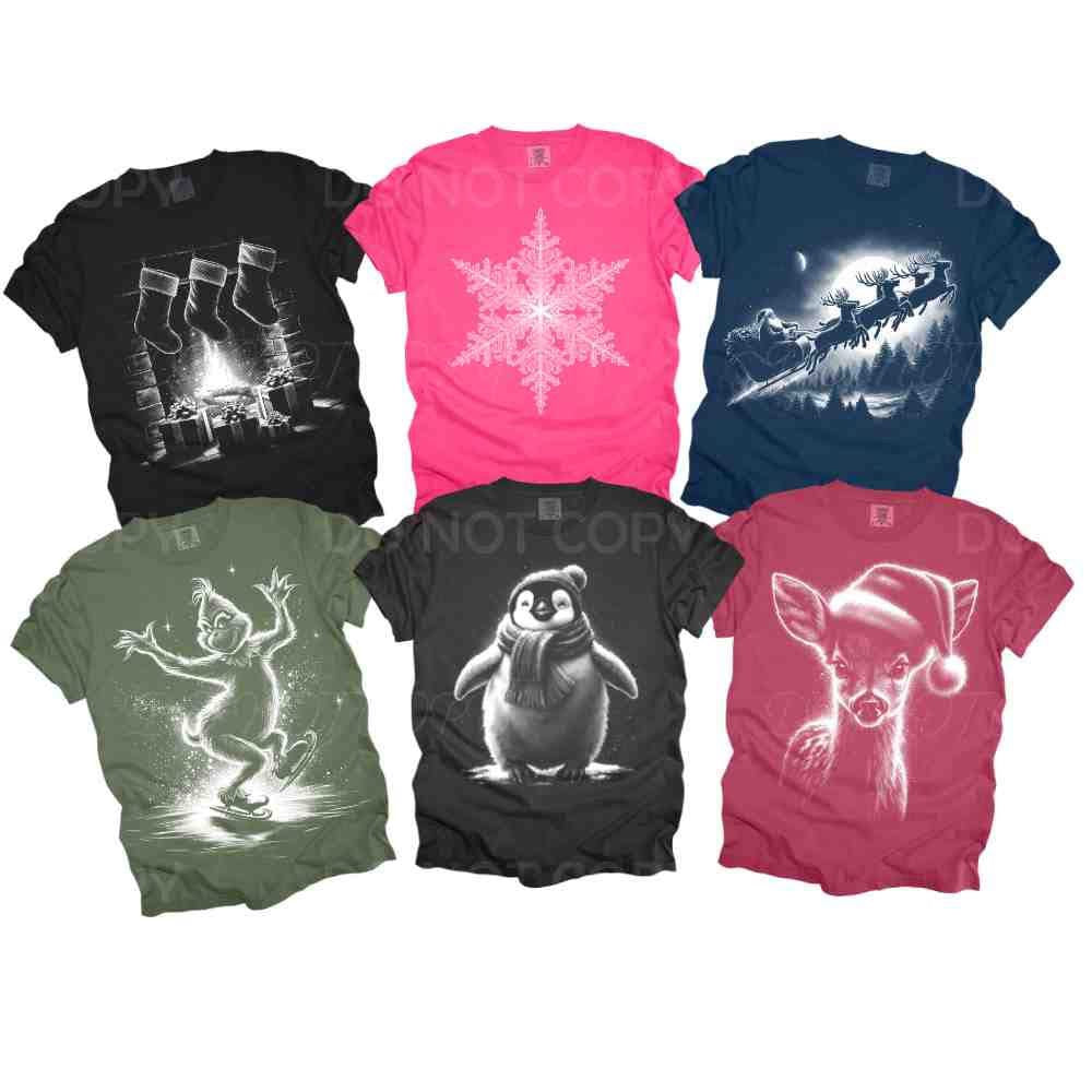 Snowflake Half tone Christmas