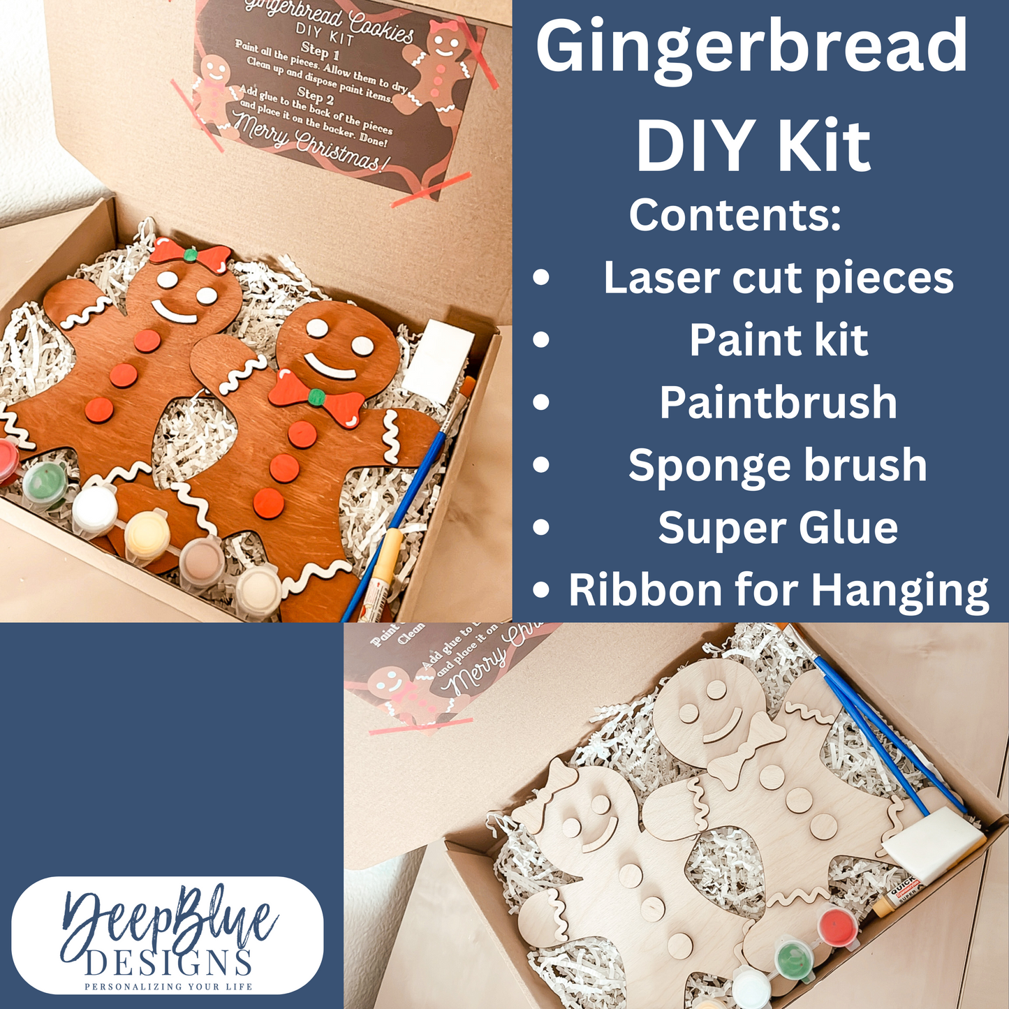 Gingerbread Ornament DIY kit