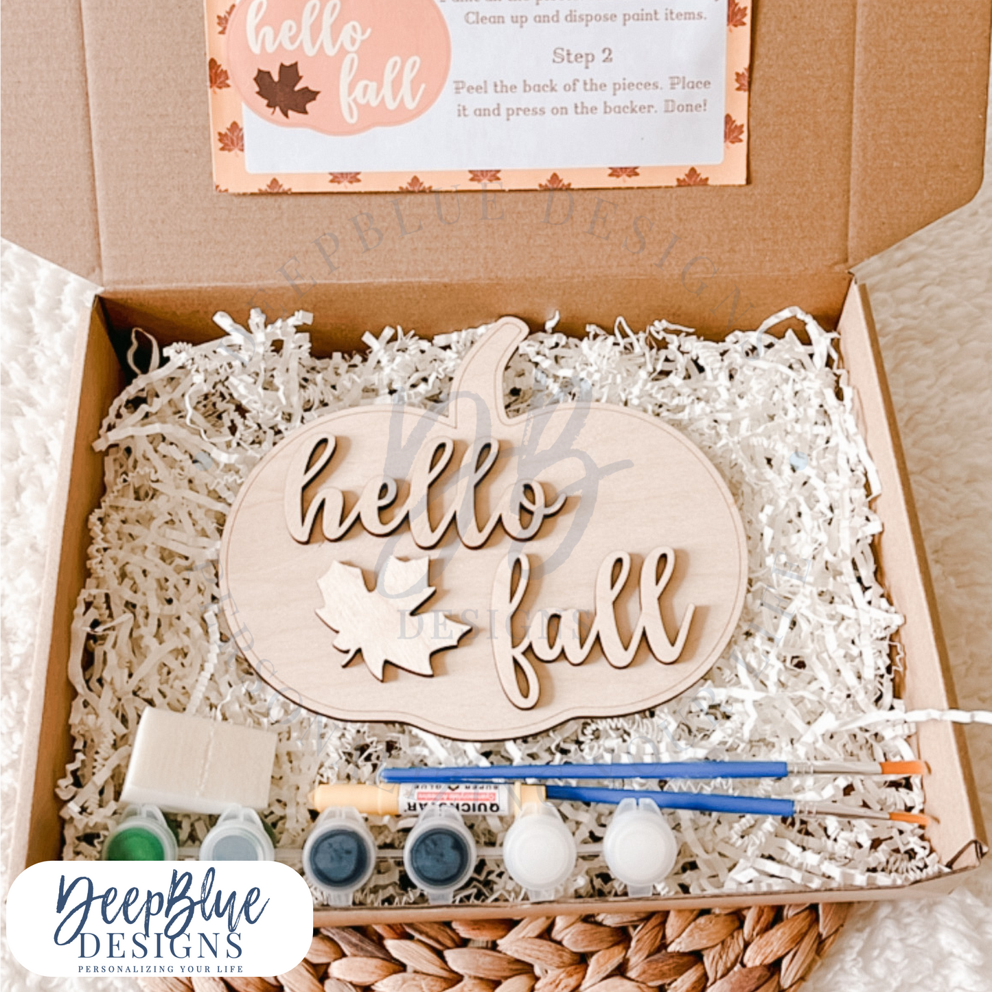 Hello Fall Sign DIY Kit