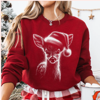 Reindeer Half tone Christmas