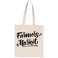 Large Canvas Tote - Farmers Market and fall vibes