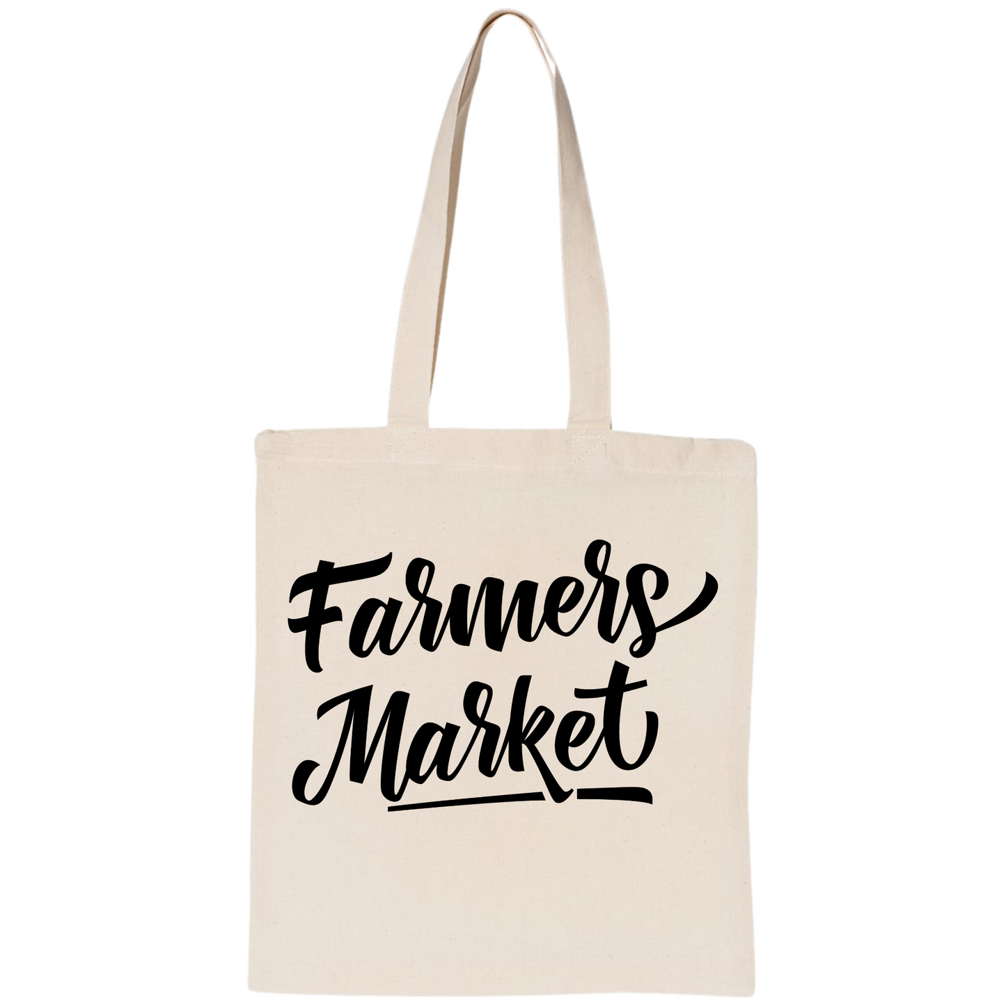 Large Canvas Tote - Farmers Market and fall vibes