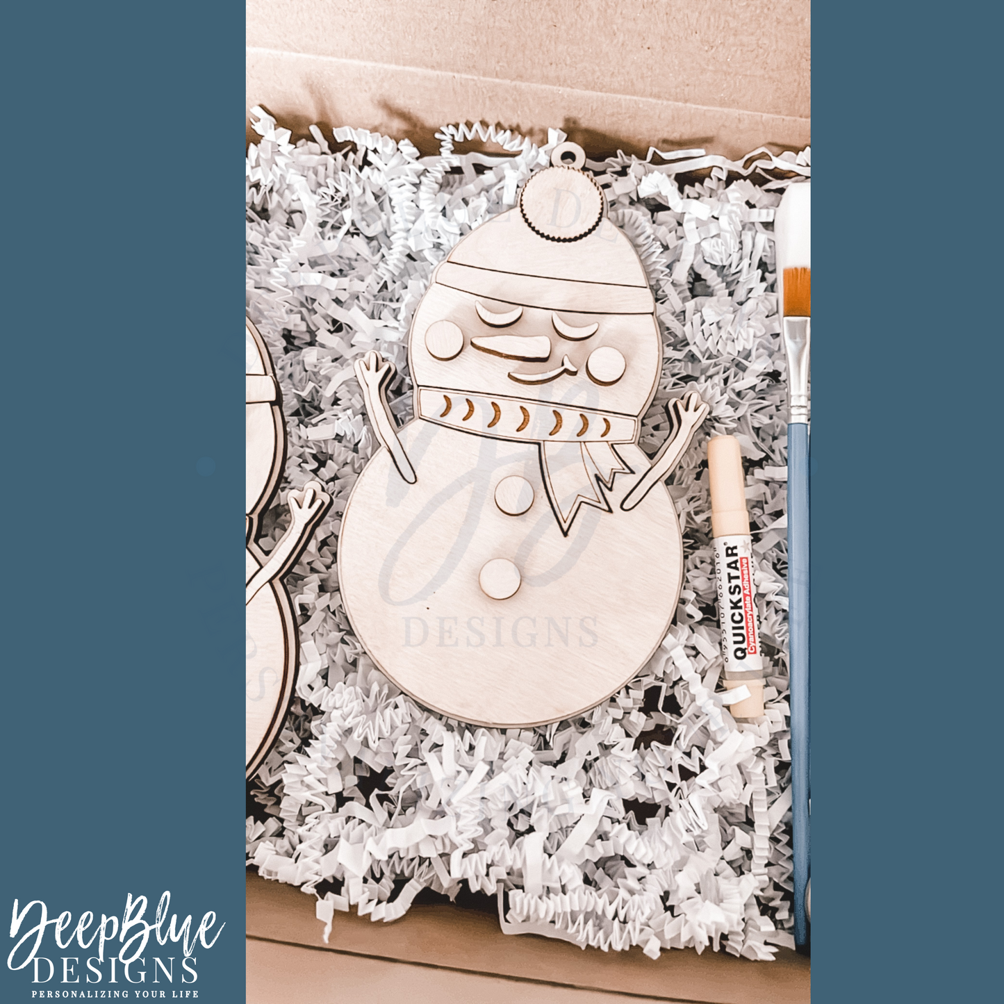 Snowman Ornament DIY Kit