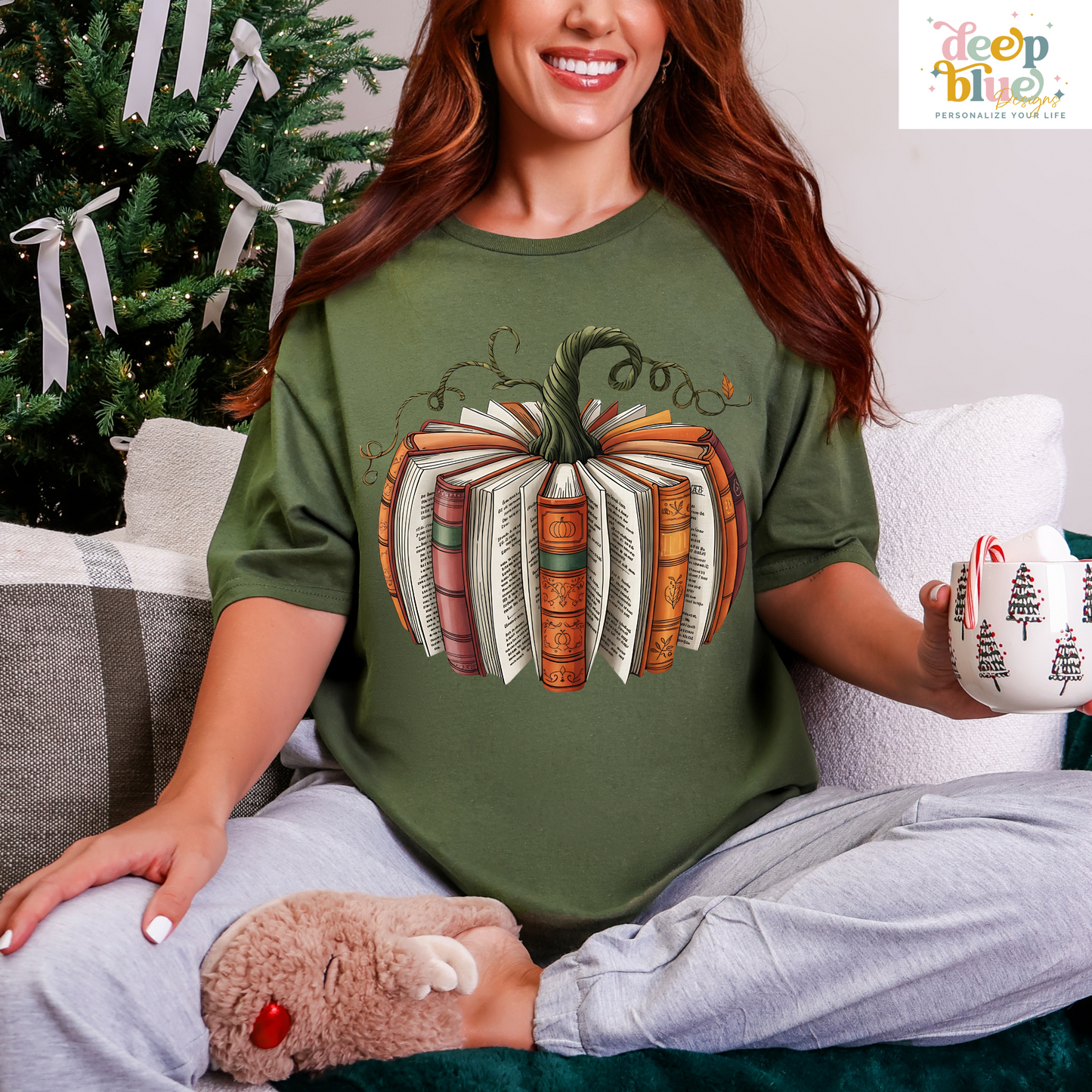 Bookish Pumpkin T-Shirt– Cozy Fall Reading Vibes