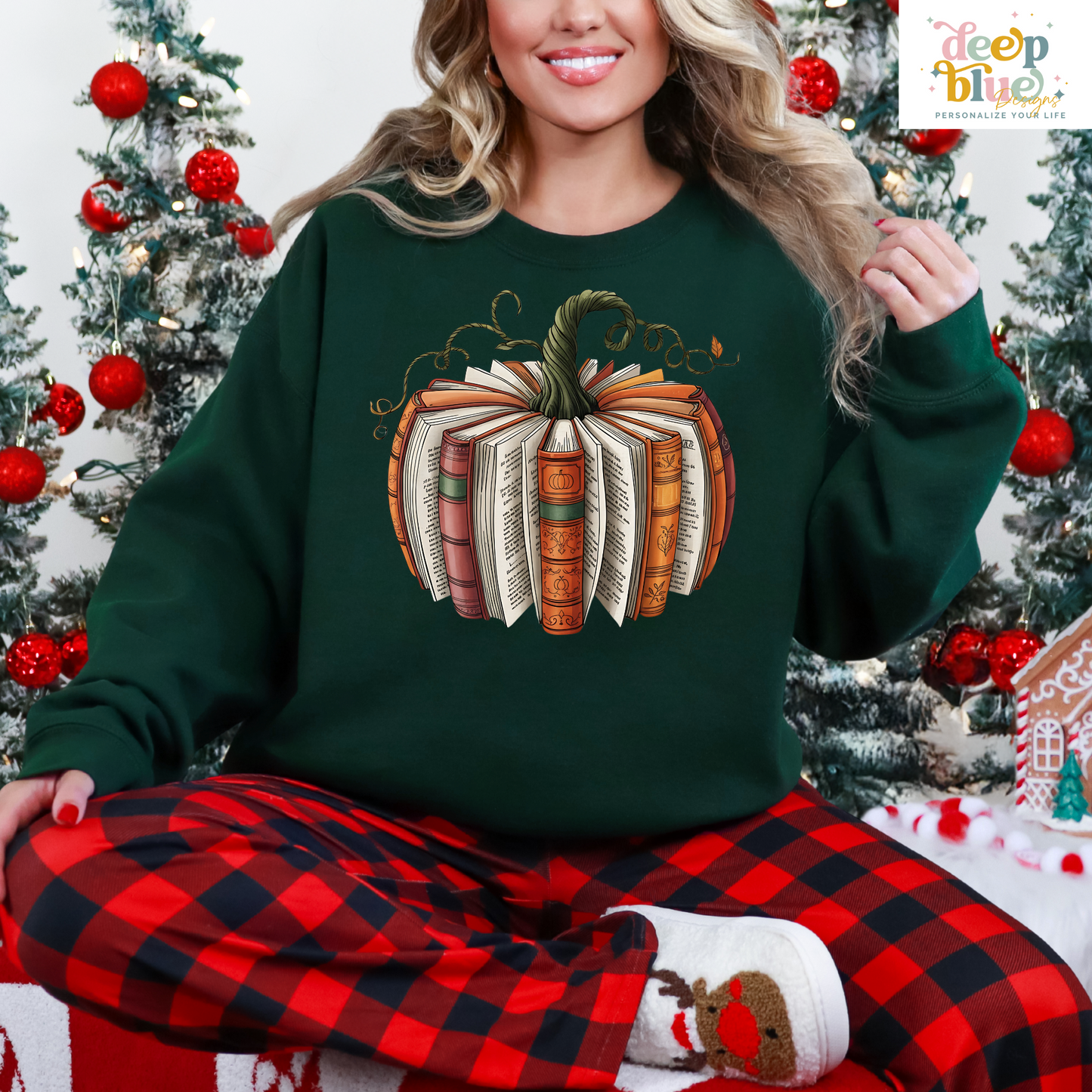 Bookish Pumpkin Sweatshirt – Cozy Fall Reading Vibes