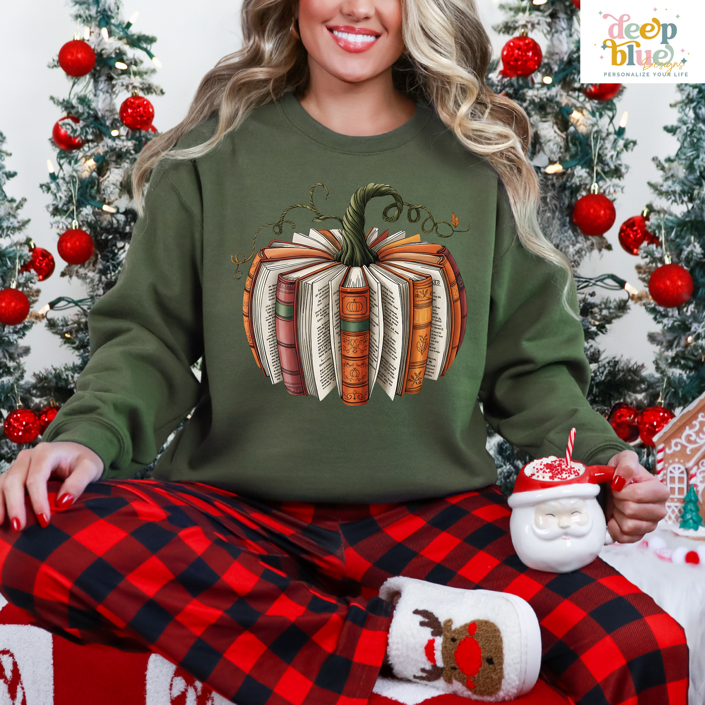 Bookish Pumpkin Sweatshirt – Cozy Fall Reading Vibes