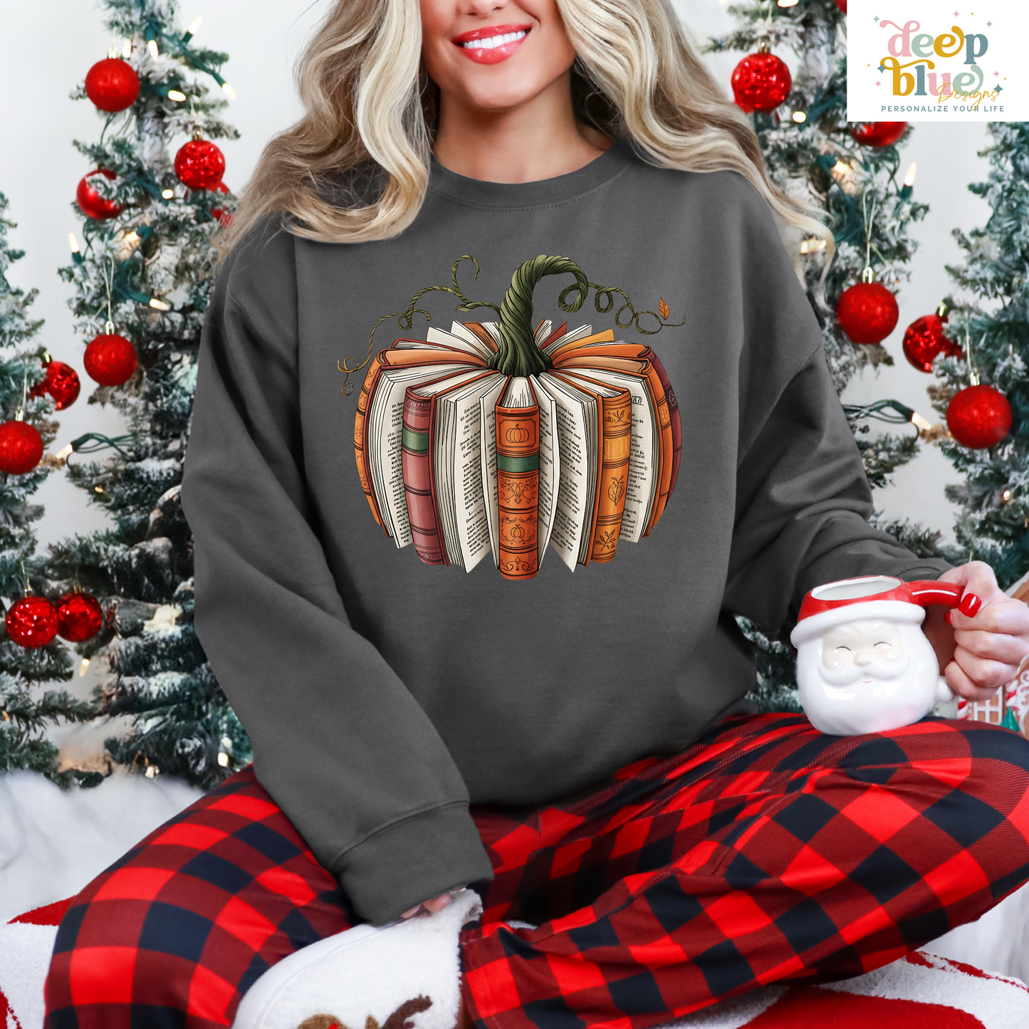 Bookish Pumpkin Sweatshirt – Cozy Fall Reading Vibes