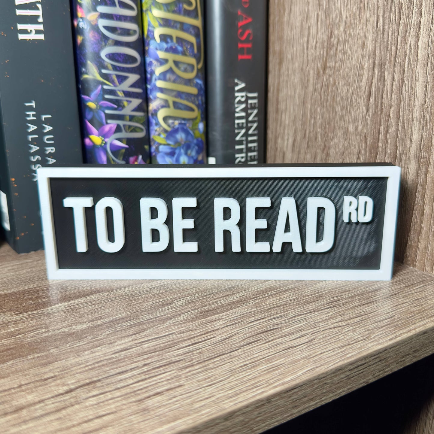 To Be Read Street Sign | Bookshelf Decor: Sky Blue