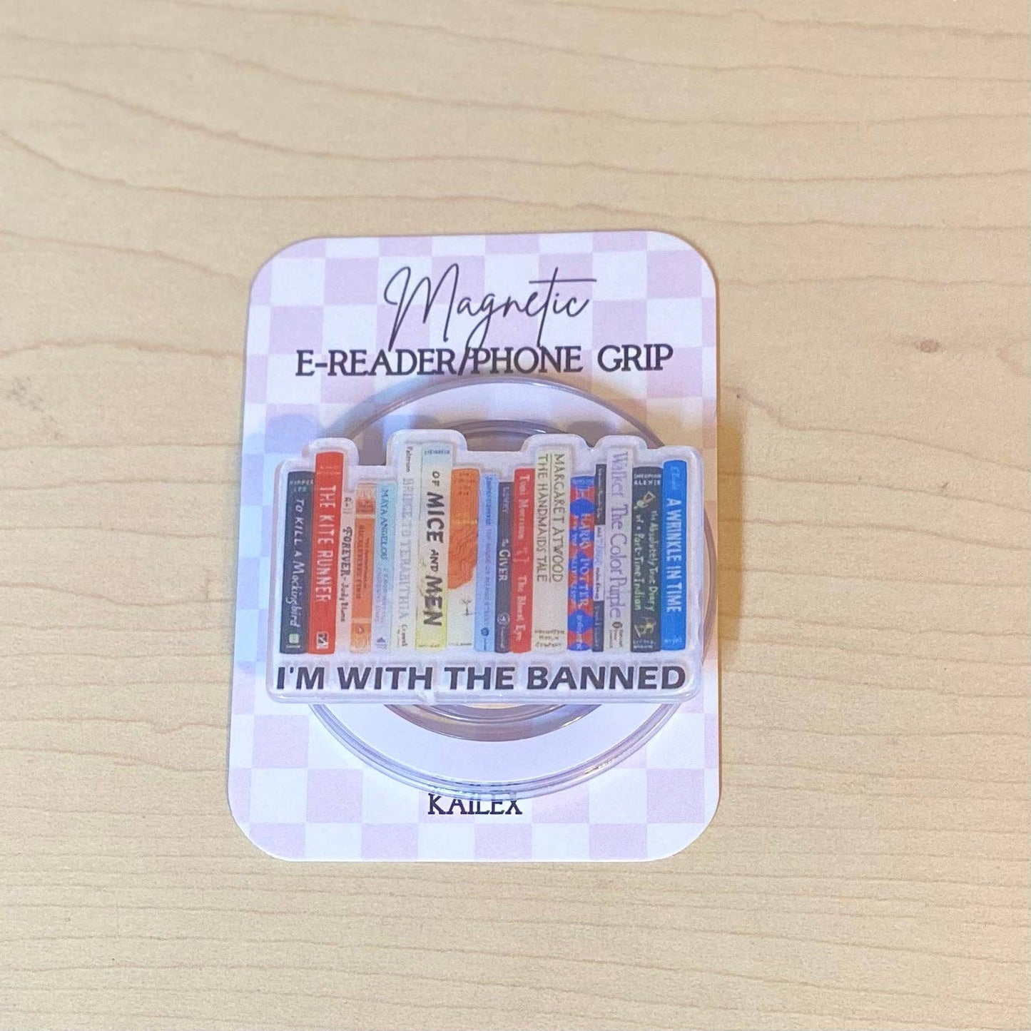 I'm With The Banned Magnetic E-Reader/Phone Grip: Magnetic