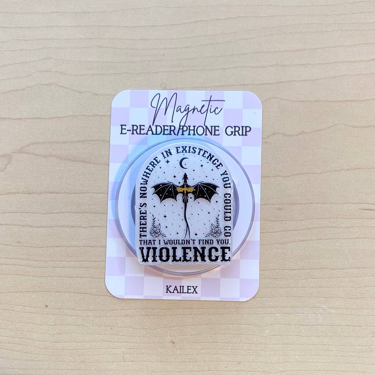 Dragon Violence E-Reader, Phone Grip for all Devices - Adhesive