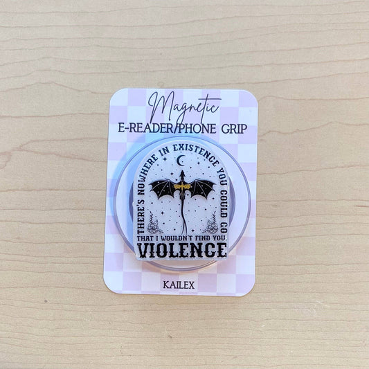 Dragon Violence E-Reader, Phone Grip for all Devices - Adhesive